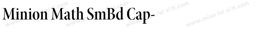 Minion Math SmBd Cap字体转换